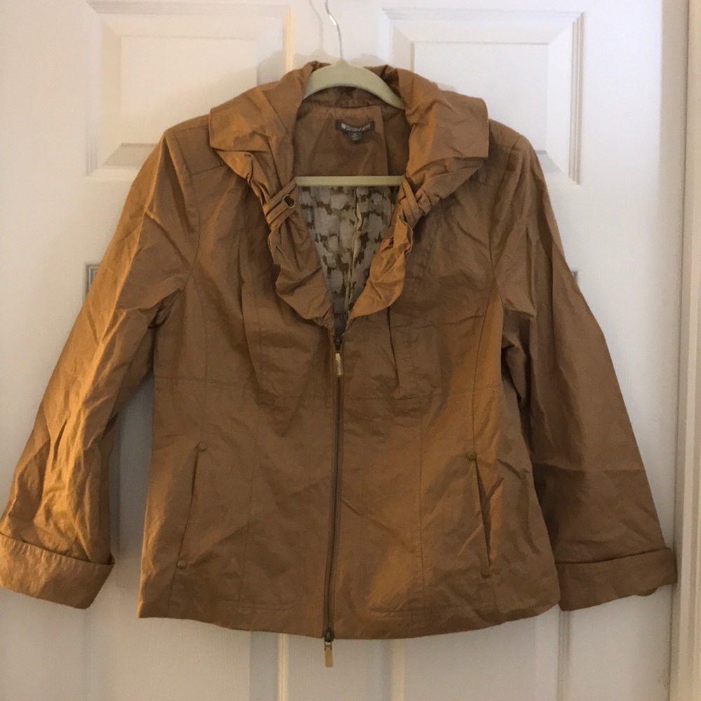 (SIZE 12) SPANNER Tan Zip-Up Jacket